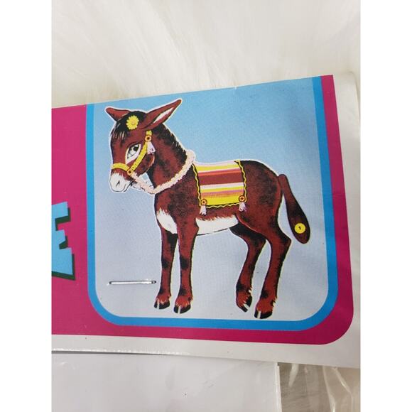 Beistle Pin‎ the Tail on the Donkey Party Game Vtg 1976 70s retro barn farm mod - Picture 3 of 7